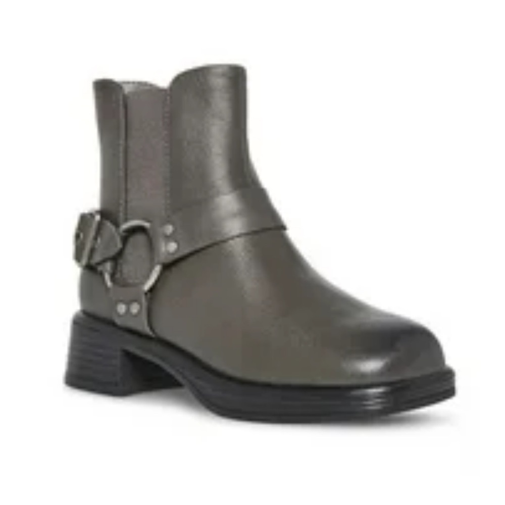 NWOT Steve Madden Stone Leather Motorcycle Rider Ankle Boots-Size 13